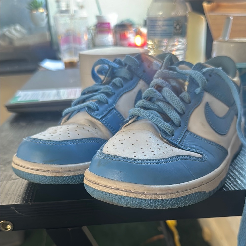 Nike Blue and White Sneakers Classic Retro Design